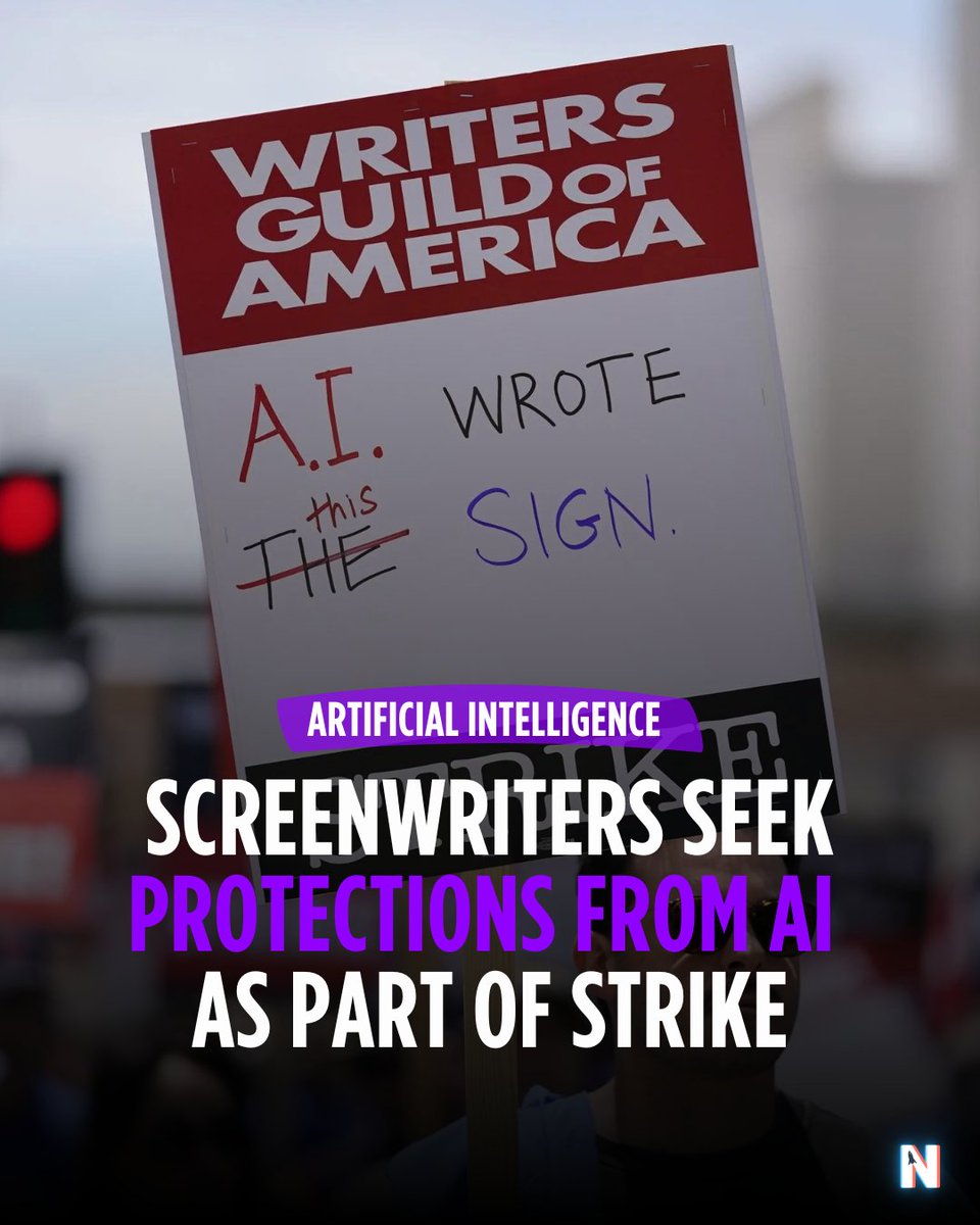 AI is shaking up Tinseltown.
⁠
Hollywood screenwriters are hitting the picket lines. This time, it's not just about better pay or job security - their protest is also aimed at the rise of Artificial Intelligence in their creative domain.⁠

Read More 👉 l.nexbites.com/VD8LC3