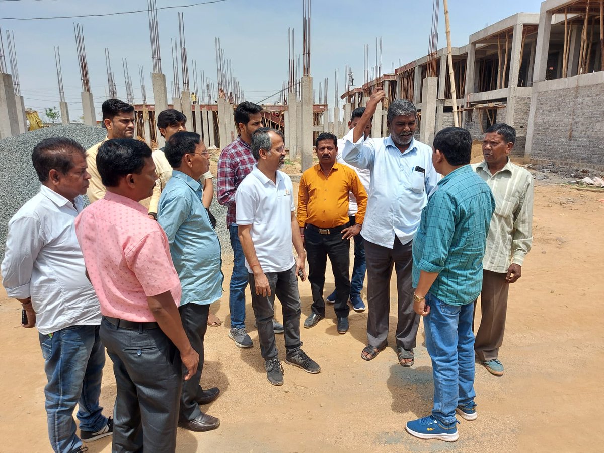 SILFIndia's tweet photo. @Sasakawa_India CEO @GaurabSen was invited to visit ongoing construction of 256 houses for the Persons affected by Leprosy in Ranchi with the support of Apal India and government of Jharkhand. 
S-ILF has been working tirelessly to #RestoreDignity in their lives
#EndDiscrimination https://t.co/ve1zkIVJsS