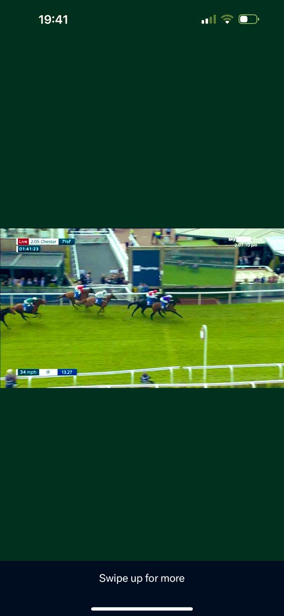 Great day <a href="/ChesterRaces/">chesterraces</a> with <a href="/MHS_HorseRacing/">Manor House Stables</a> Self Aclaim was just pipped at the post but 2nd certainly didn’t dampen the Chester celebrations 🍾🥂