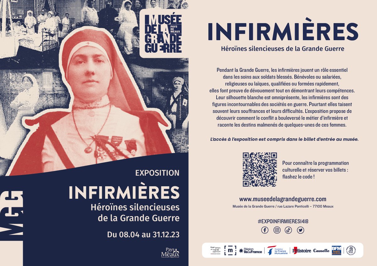 M2GMeaux's tweet photo. 1/4 [Journée internationale des #infirmières] Le musée de la Grande Guerre propose une programmation spéciale dans le cadre de l'exposition temporaire "Infirmières, héroïnes silencieuses de la Grande Guerre"
👉https://t.co/03dGEOpG0Q
#ExpoInfirmieres1418 https://t.co/7HIXLnYtdQ