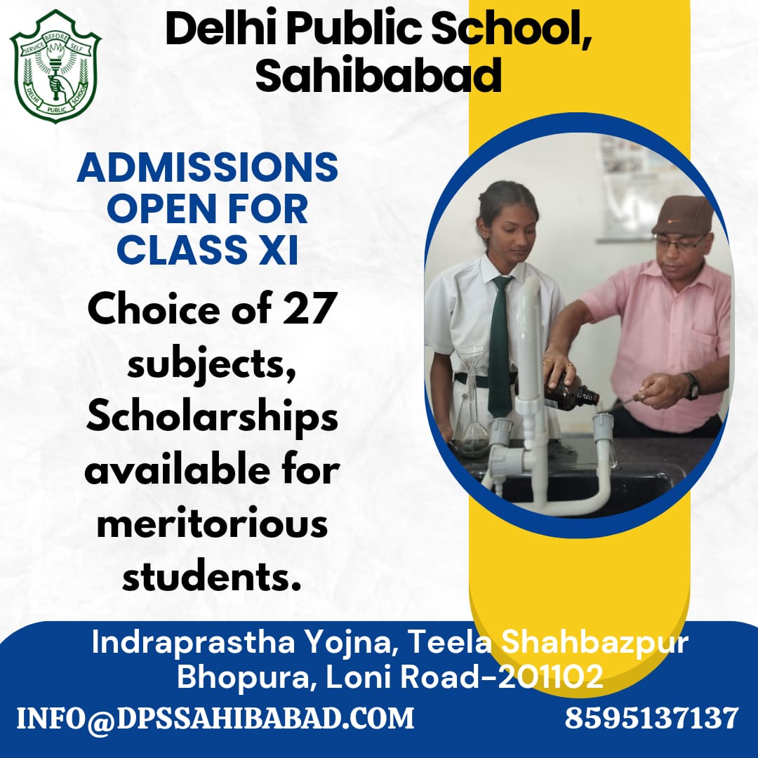 tsusghaziabad's tweet image. Admissions open for class xi. scholarship Available for limited seats. Don't miss the chance. Enroll Now!

#admisssionsopen #classXI #scholarship #limitedsets #dpssahibabad #bestschool #cbseaffiliated #sahibabad #topschool