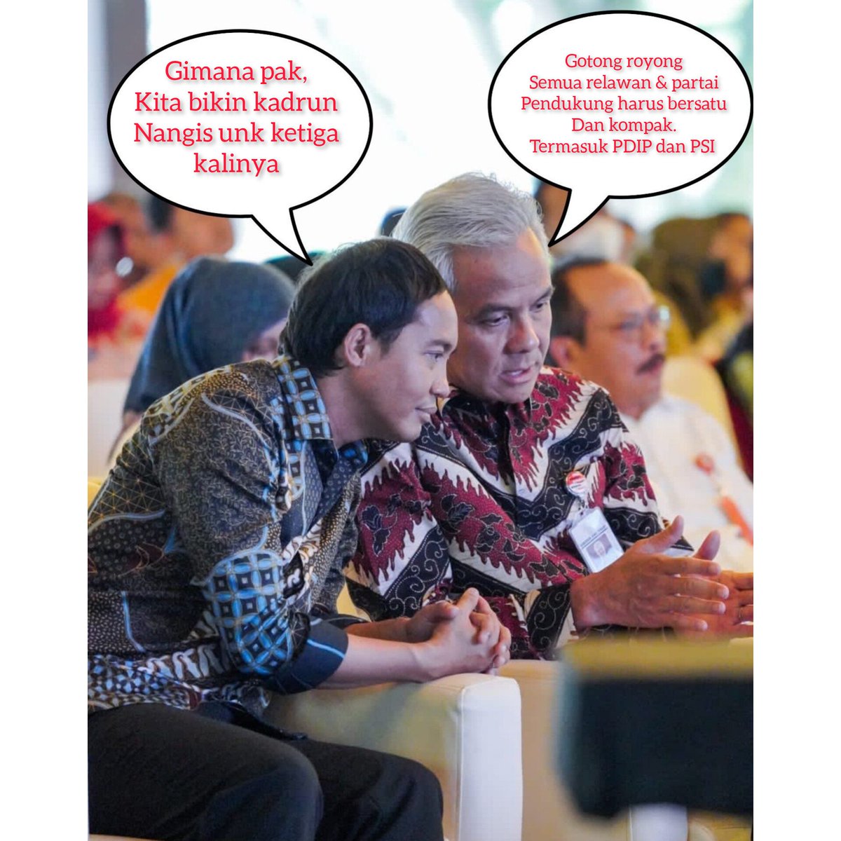 ch_chotimah2's tweet photo. @RajaJuliAntoni Gotong royong.
Kalo saat ini tegak lurus bersama Jokowi, selanjutnya bersama Ganjar.

@PDI_Perjuangan dan @psi_id pasti bisa, bersatu demi NKRI. https://t.co/XZUodyu5Fh