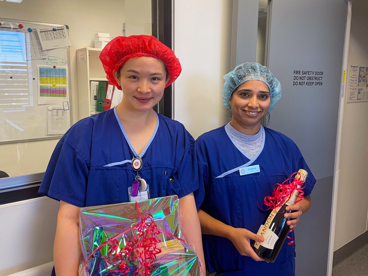 MonashHousePH's tweet photo. Happy International Nurses Day!

Thank you so much to all of the amazing nurses at Monash House and around the globe.
The hard work you put in is invaluable

Congratulations to DanDan and Sushma on winning the hamper and the bottle of bubbly!

#IND2023 https://t.co/y5AgIbHFjE