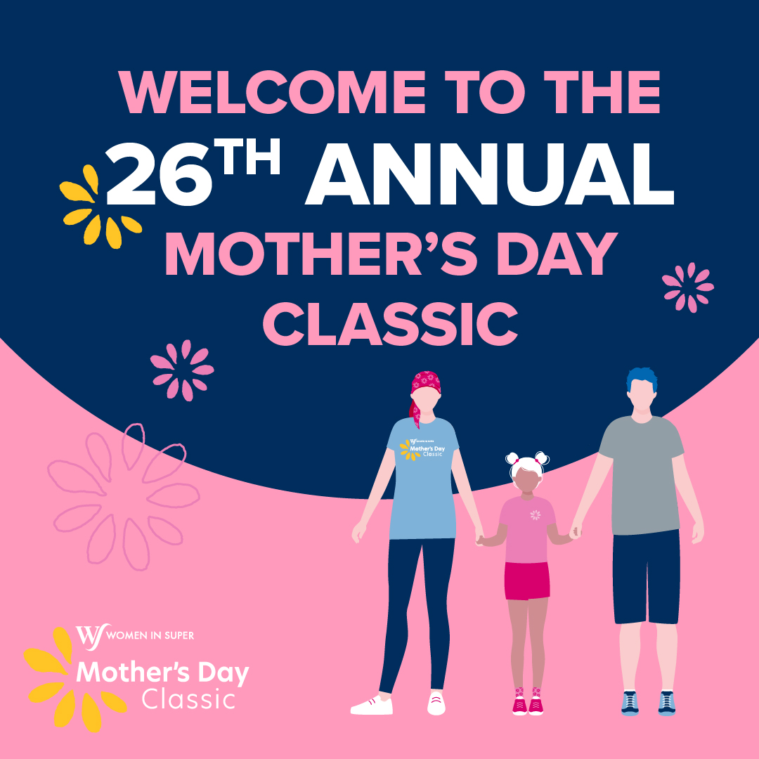 Welcome to the 2023 Mother's Day Classic 💗  Today, we're uniting in seas of pink at 73 locations nationwide to get active for life-saving breast cancer research.   

A very warm welcome to you all, and we'll see you at the start line 💗  #mdc2023 #mothersdayclassic