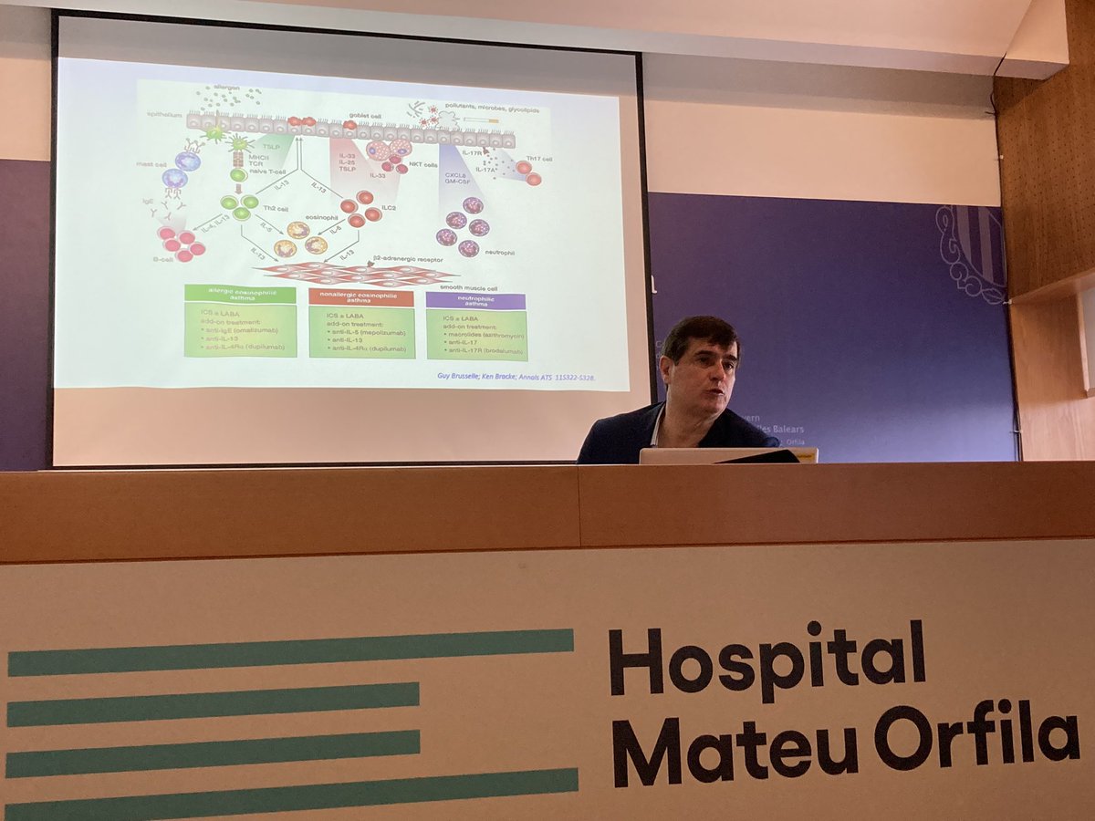 Empieza Alergomenorca 2023, con el Dr Santiago Quirce hablando de Asma en el Hospital Mateu Orfila.