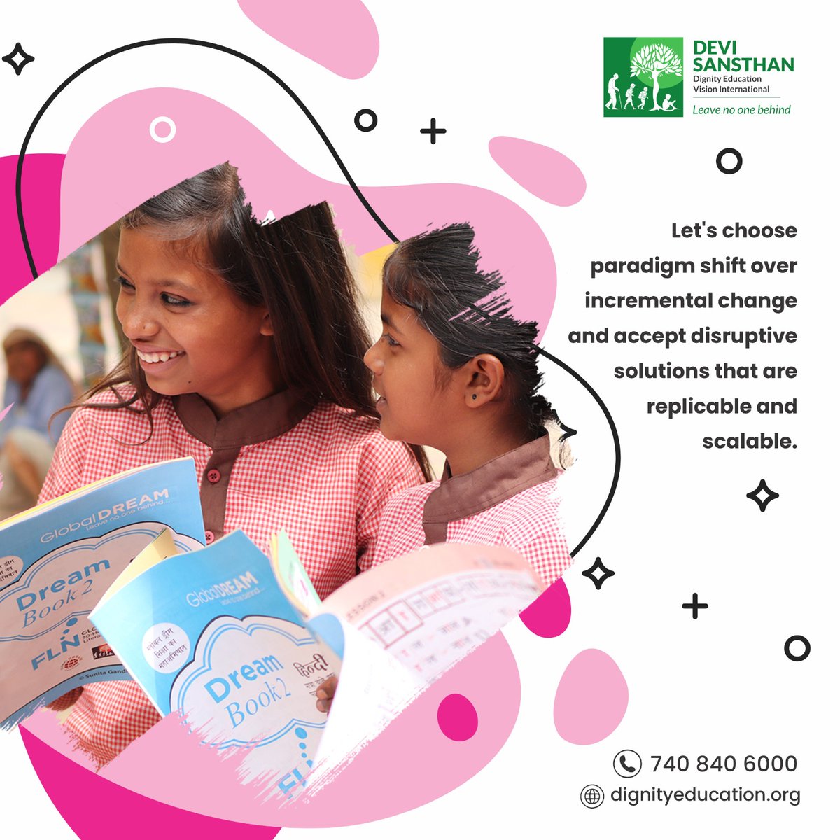 DEVI_Sansthan's tweet photo. Learning never exhausts the mind; let it be life long.
Follow @DEVI_Sansthan
#neverstoplearning #learningneverstops #educationforall #growthmindset #selfimprovement #skillbuilding #continuouslearning #nevertoooldtolearn #beyourownmentor #DEVISansthan https://t.co/2rKhW05zcZ