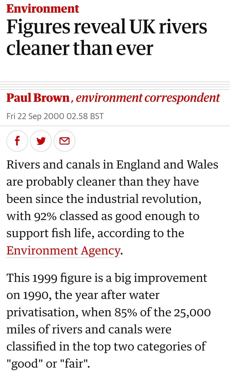 charliejrome's tweet photo. Catching up with Helen Whatley's abject performance on #BBCQT
The idea that sewage in our rivers/sea has always been a problem but no one realised it because we didnt visit rivers or beaches is laughable.
Here's an article frm 2000 showing she's wrong:
https://t.co/Za7ytmU041 https://t.co/jvGRuJX9y5