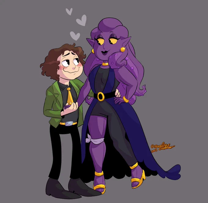 Cute commission for @/anti-solidcoffee on Tumblr!