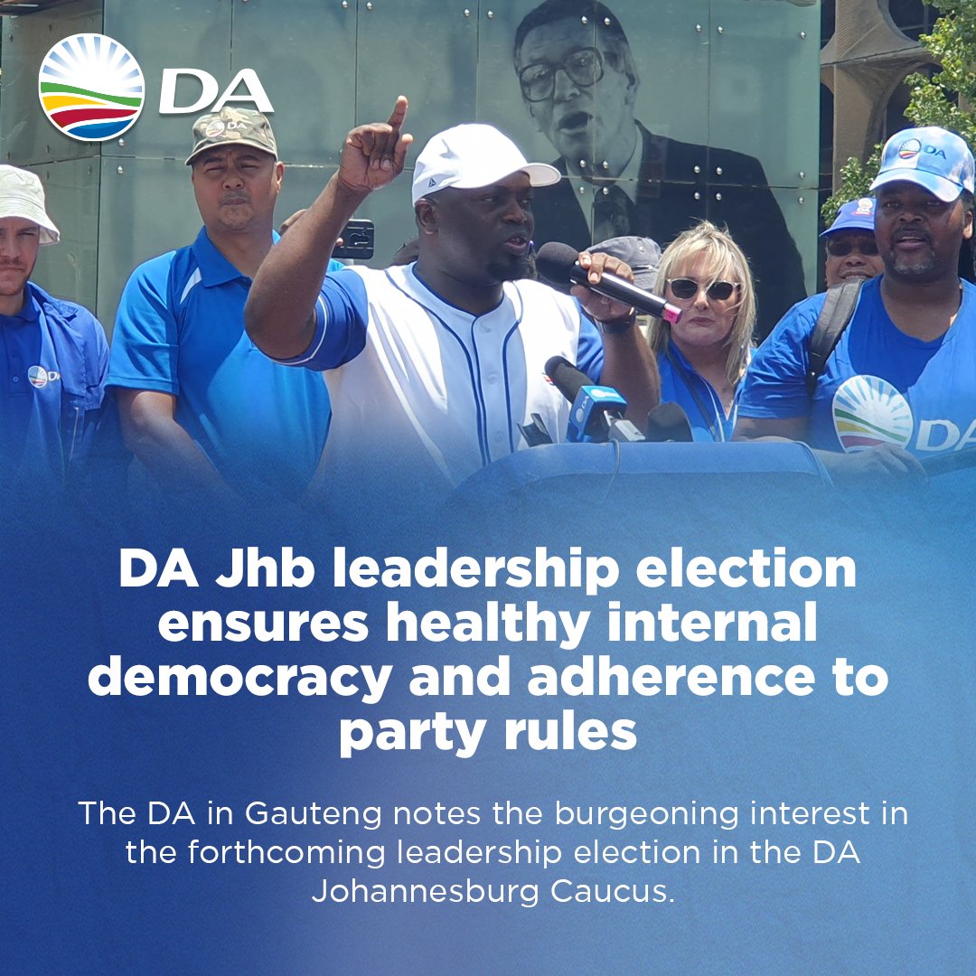 SollyMsimanga's tweet photo. The DA stands for free and fair elections, and we are proud to have Dr Phalatse's commitment to upholding these values.
#DA_GPL #DAValues #FreeAndFairElections #FutureForAll #DrPhalatse #Johannesburg
Read more: https://t.co/SshLLuotpC https://t.co/mFUkyQFsMh