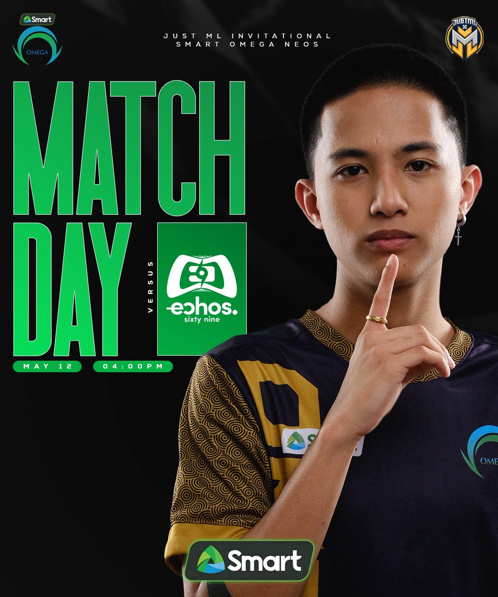 OmegaEsportsPH's tweet photo. Simula na ng mga umaatikabong laban sa Just ML Invitationals, ka-barangay! π«‘
Abangan ang Smart Omega Neos sa unang series laban sa ECHOS 69 β 4:00 PM PHT ππ
#OneShotOmega #PowerOfSmart #SmartAko #OMGMLBB #MPLPhilippines #BeLegendary https://t.co/WgwsMTdVBV