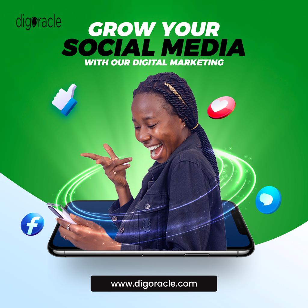Digoracle's tweet image. Show your Business Skills and make your Business Grow Spontaneously with our Digital Marketing for Social Media. You will never regret you ran into our Professional. #DigitalMarketing #DigitalMarketingAgency #DigOracleSolutions #Marketing #OnlineMarketing #Twitter #TrendingToday