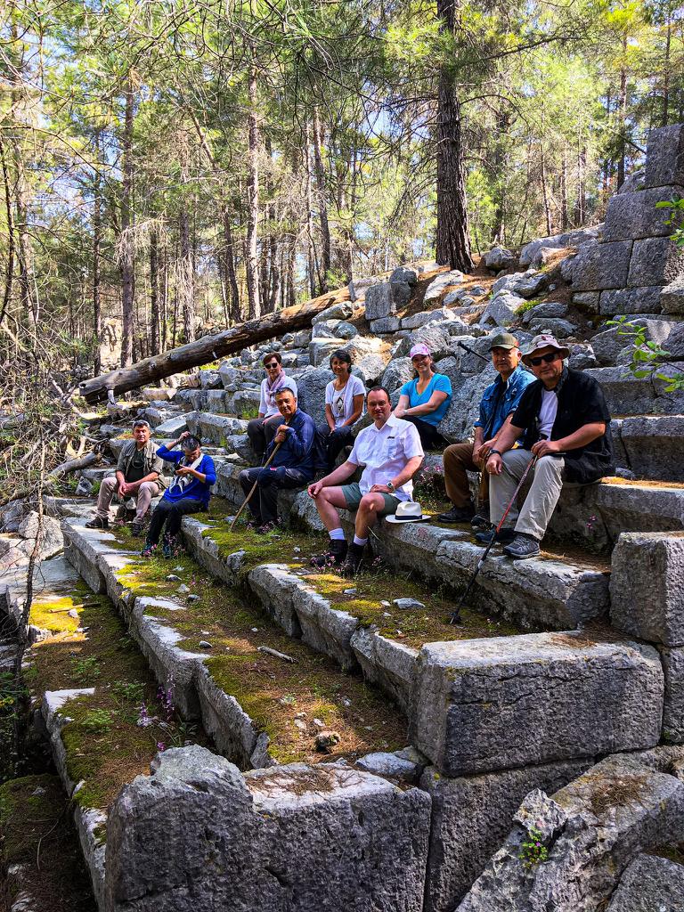theBIAAnkara's tweet photo. This week, BIAA Director Lutgarde Vandeput, @equinoxtravel manager and guide Ümit Işın and guests have been hiking the #Pisidia Heritage Trail. https://t.co/dGEcS4i23o