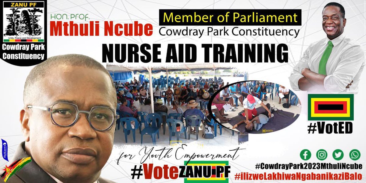 daddyhope's tweet image. Meet Zimbabwe’s Finance Minister, Mthuli Ncube.

Mthuli Ncube has a PhD from Cambridge University, and he was a professor at University of Oxford before joining ZANUPF.

He is campaigning for parliament in the 2023 elections.

He is promising locals in his constituency of choice…