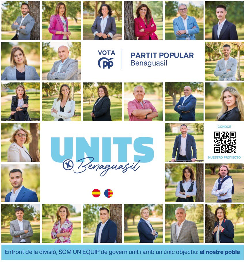🔵 #UnitsXBenaguasil frente a aquellos que únicamente pretenden unirse para que no gobierne Populares de Benaguasil 💪

Gracias a todos/as por vuestro apoyo constante 🤝

<a href="/XimoSegarra/">Ximo Segarra </a> 

#UnitsXBenaguasil 😍