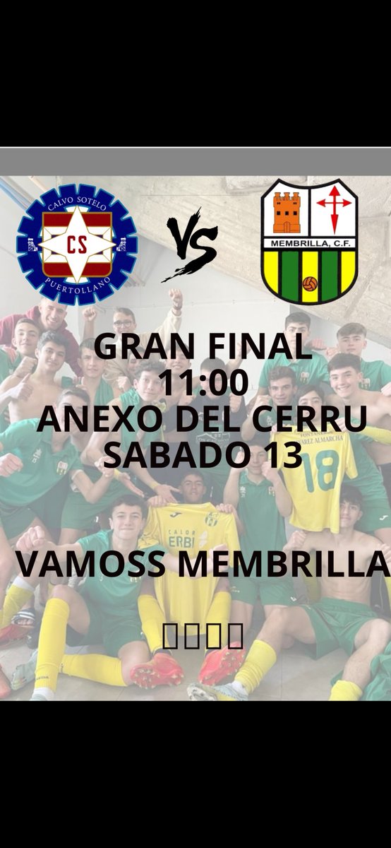 MEMBRILLA CF CADETE tweet media