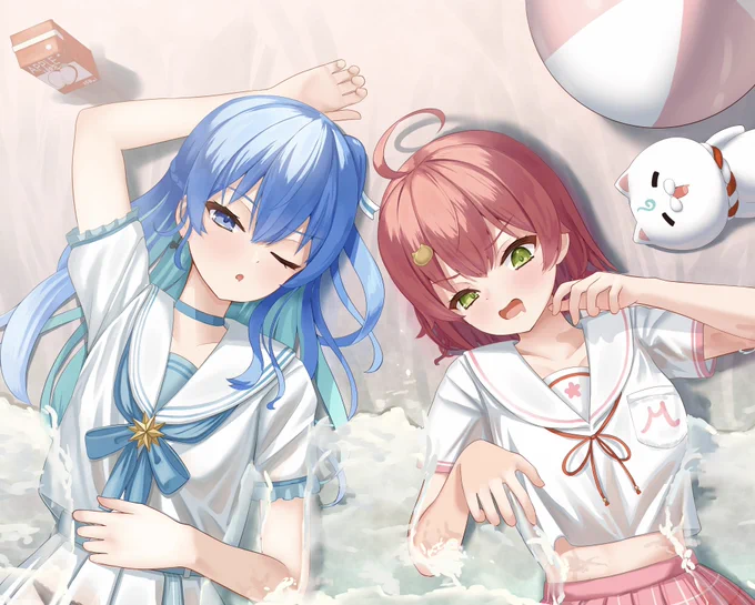 暖かい季節になりましたね。 そんなイラストです #miko_Art #ほしまちぎゃらりー