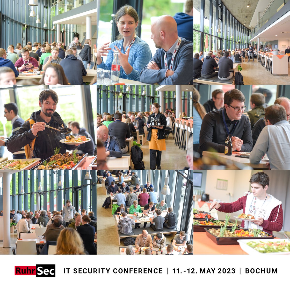 ruhrsec's tweet photo. Our great RuhrSec community at the social event yesterday.
Conference program, more information and details on our website:
🌐 https://t.co/sUEG9mxozf
#itsecurity #itsicherheit #cybersicherheit #conference #cybersecurity
#itsecurityconference #hacking #NRW #Bochum #ruhrsec https://t.co/oaf4BX6Hzd