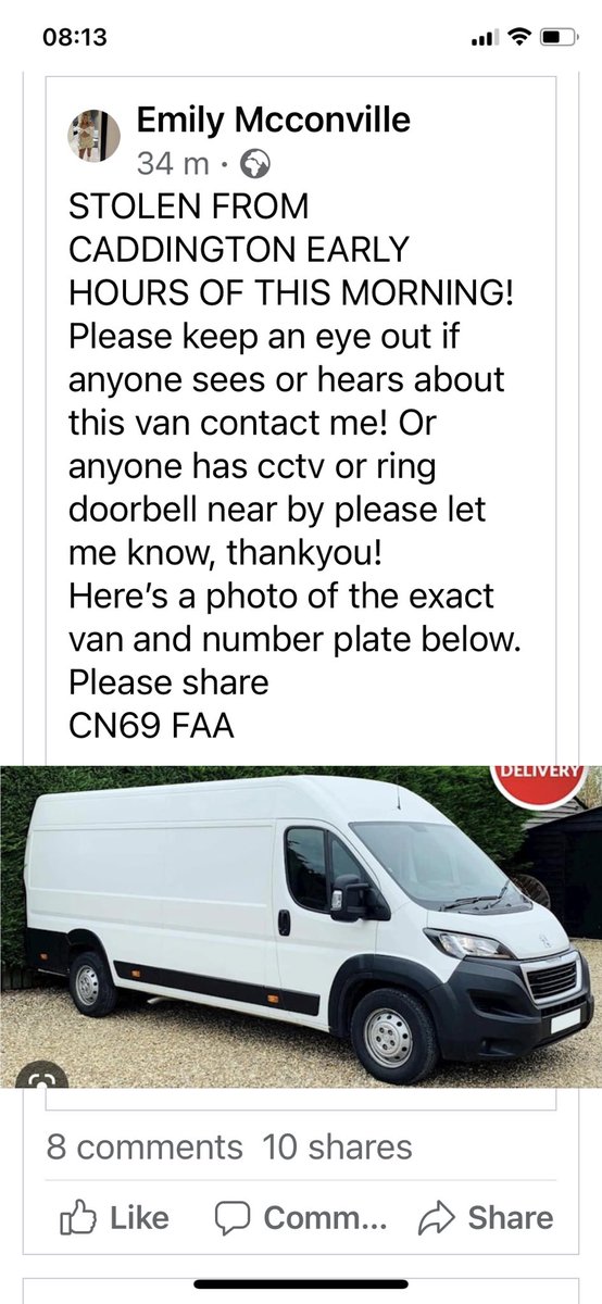 Mcstack66's tweet image. Mates van stolen last night, let’s find it.