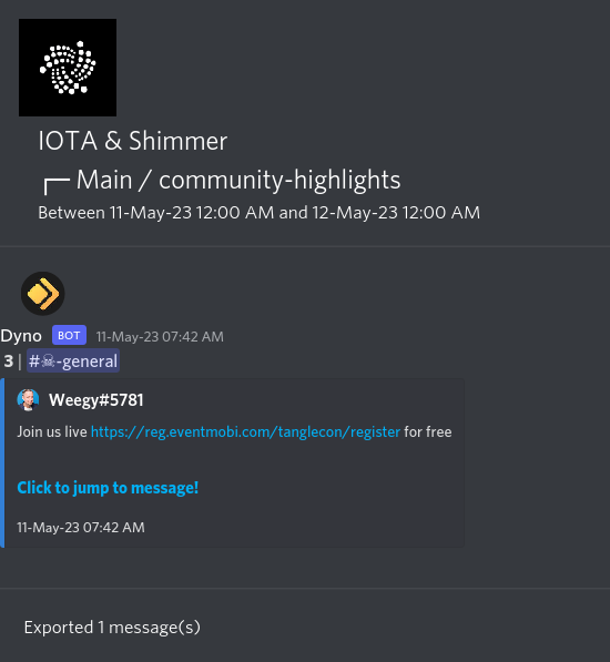 IOTAXTeams's tweet photo. 1/
#IOTA and #Shimmer Discord #community highlights.
🌐 Learn more and join the discussion https://t.co/USN5qQtgEN. https://t.co/cHf11F8dIe
