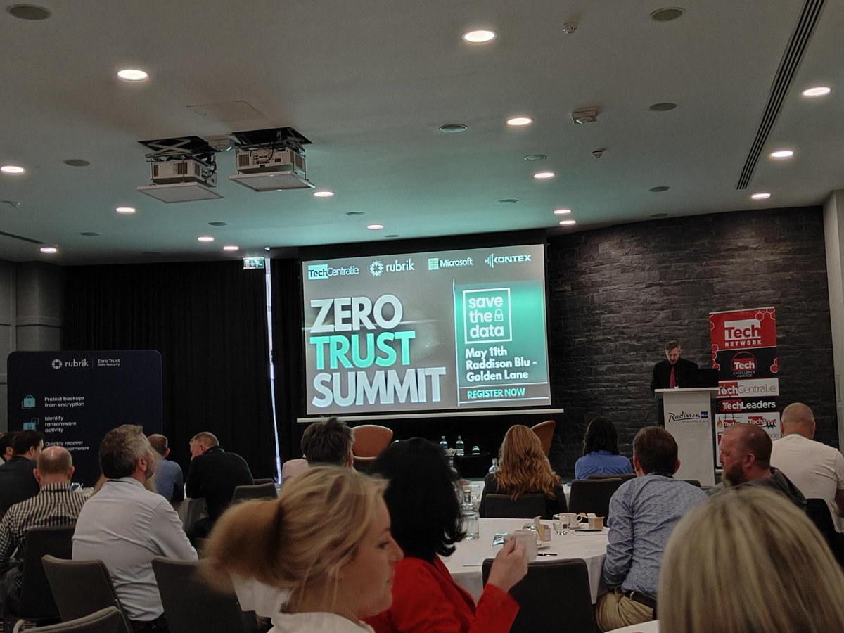 sidero_info's tweet photo. We attended #ZeroTrustSummit yesterday!
We learned about new #DataSecurity maturity models to assess cyber resilience & preparing for #CyberRecovery using innovations from Microsoft & Rubrik
#DeliveringAlways https://t.co/2EQuQV5H6S