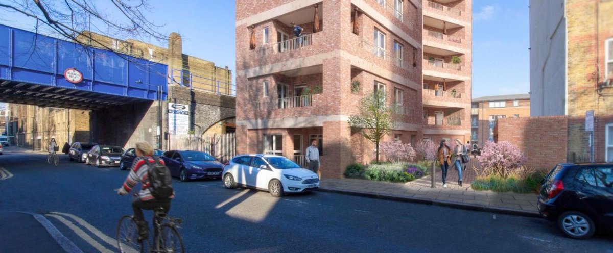 PERMISSION GRANTED!
 Infill development of an underutilised car park at Edward Mann Close, Caroline St, allowing construction of an 8 storey building. The development comprises 22 affordable flats, part funded by the GLA’s 2021-26 Affordable Housing Programme.