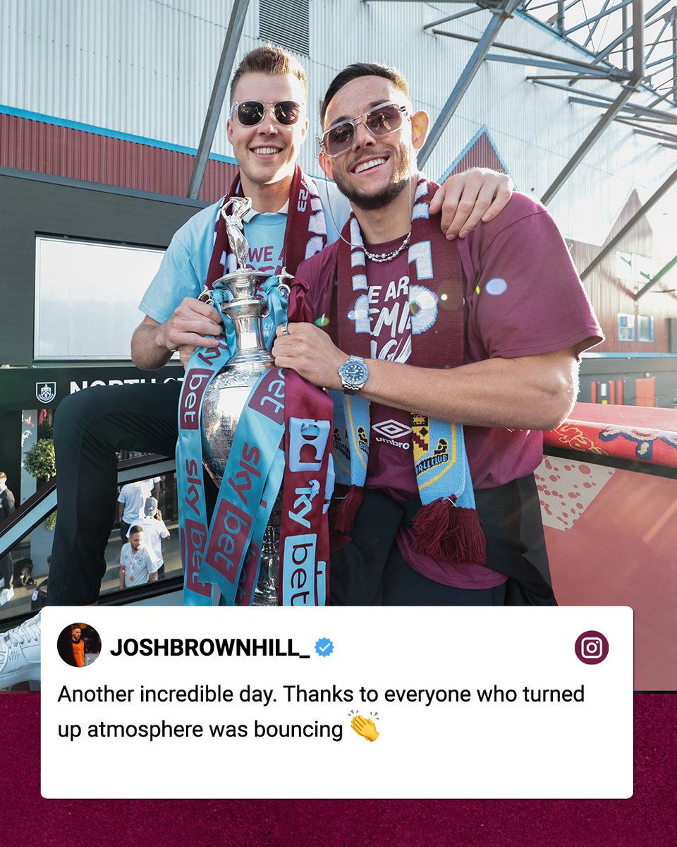 BurnleyOfficial's tweet photo. We couldn't have done it without you ❤️ https://t.co/RFDyUEH4Qo
