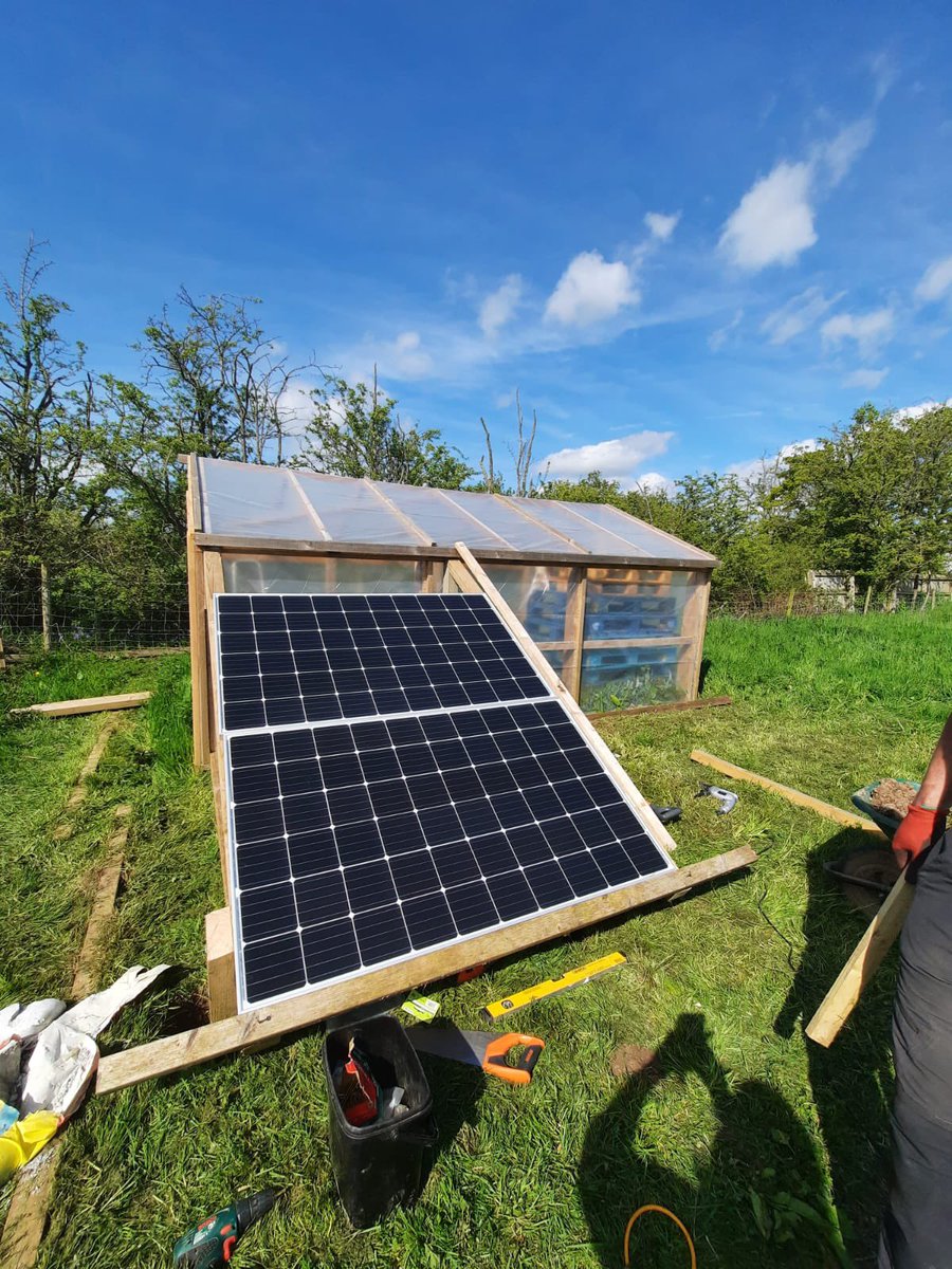 Exciting progress for us, our only source of electricity currently is a generator. Once all the panels are in place they will make such a huge difference to the farm, running events and for visitors #solarenergy #progress #Offgrid #charity #SEND #autism