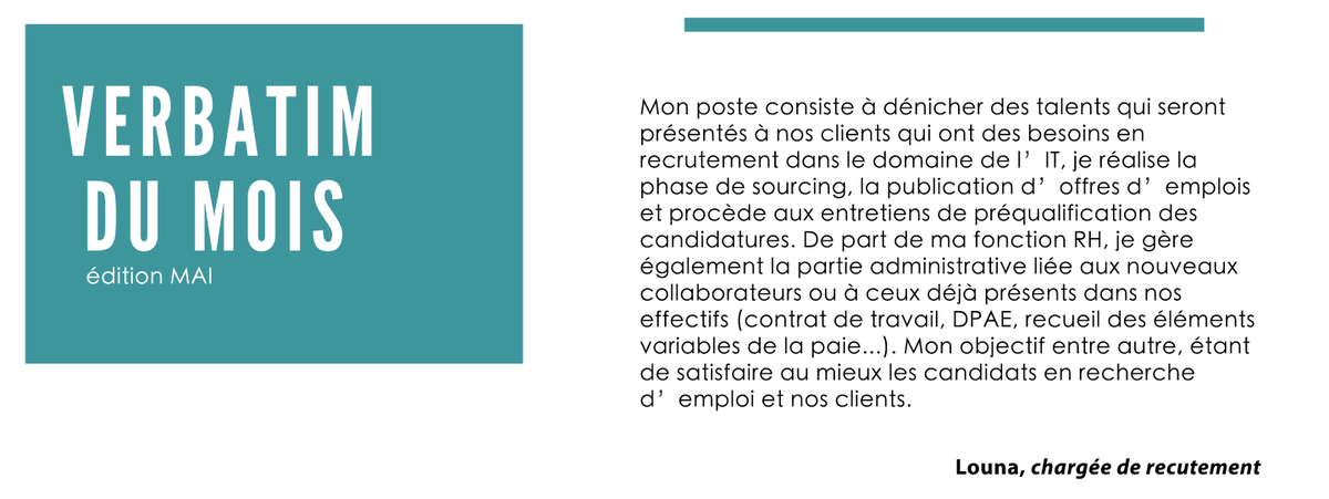 AnseTechnology's tweet image. 🔍 Tous les mois nous publions un verbatim employé afin de mettre en avant nos collaborateurs et leurs projets.

Aujourd&apos;hui, découvrez le verbatim employé du mois, celui de Louna ! 🤓💼

👉🏼 Retrouvez tous les verbatims sur notre site Internet : anse-technology.com/verbatims/