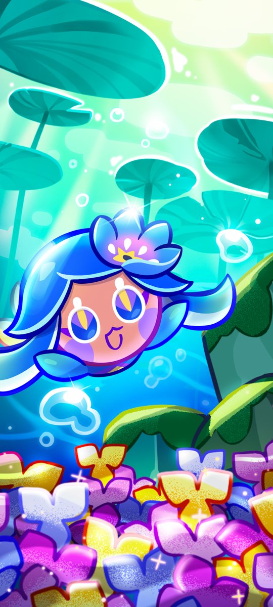 Try out these cute Pond Dino Cookie wallpapers! 💙