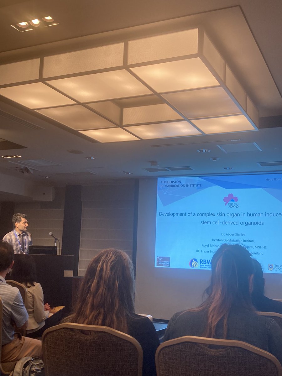 Great talk from Dr Abbas Shafiee on complex skin organ in human IPS cell-derived organoids 👏👏 #ISID2023Tokyo <a href="/shafiee_abbas/">Abbas Shafiee</a> <a href="/kiakho/">Kiarash</a> <a href="/UQDRC/">UQ Dermatology Research Centre</a>