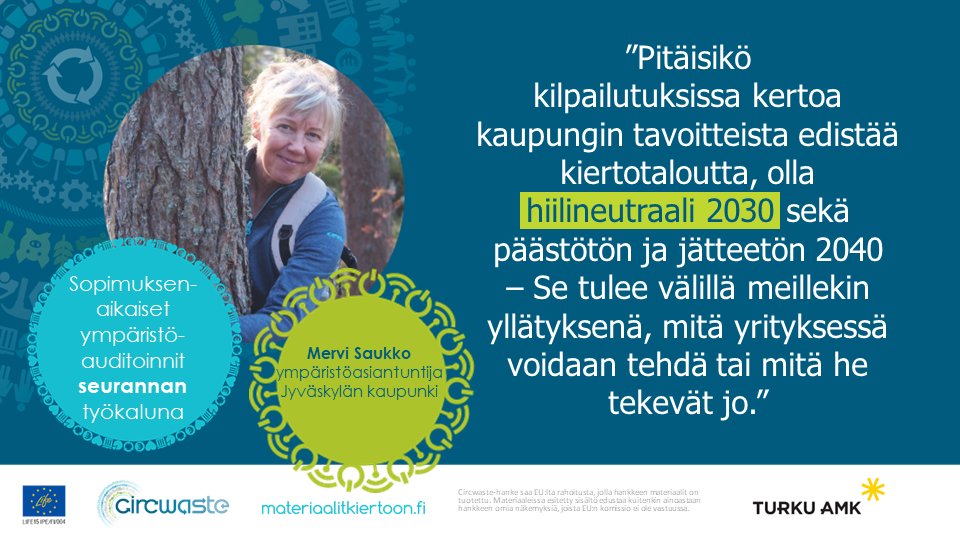 Kiertotalouteen's tweet photo. 1/2
Keskustelu toimittajien kanssa on hyödyllistä, sitä   voidaan käydä vaikka siitä, miten toimittaja toteuttaa toiminnallaan kaupungin strategisia ympäristötavoitteita.

Lue lisää: https://t.co/sVg7LSrvZI

#julkisethankinnat #kestäväthankinnat #kiertotalous https://t.co/mz7CEPdcth