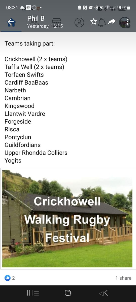 Torfaen Swifts Rugby (Walking + Vets Touch) tweet media