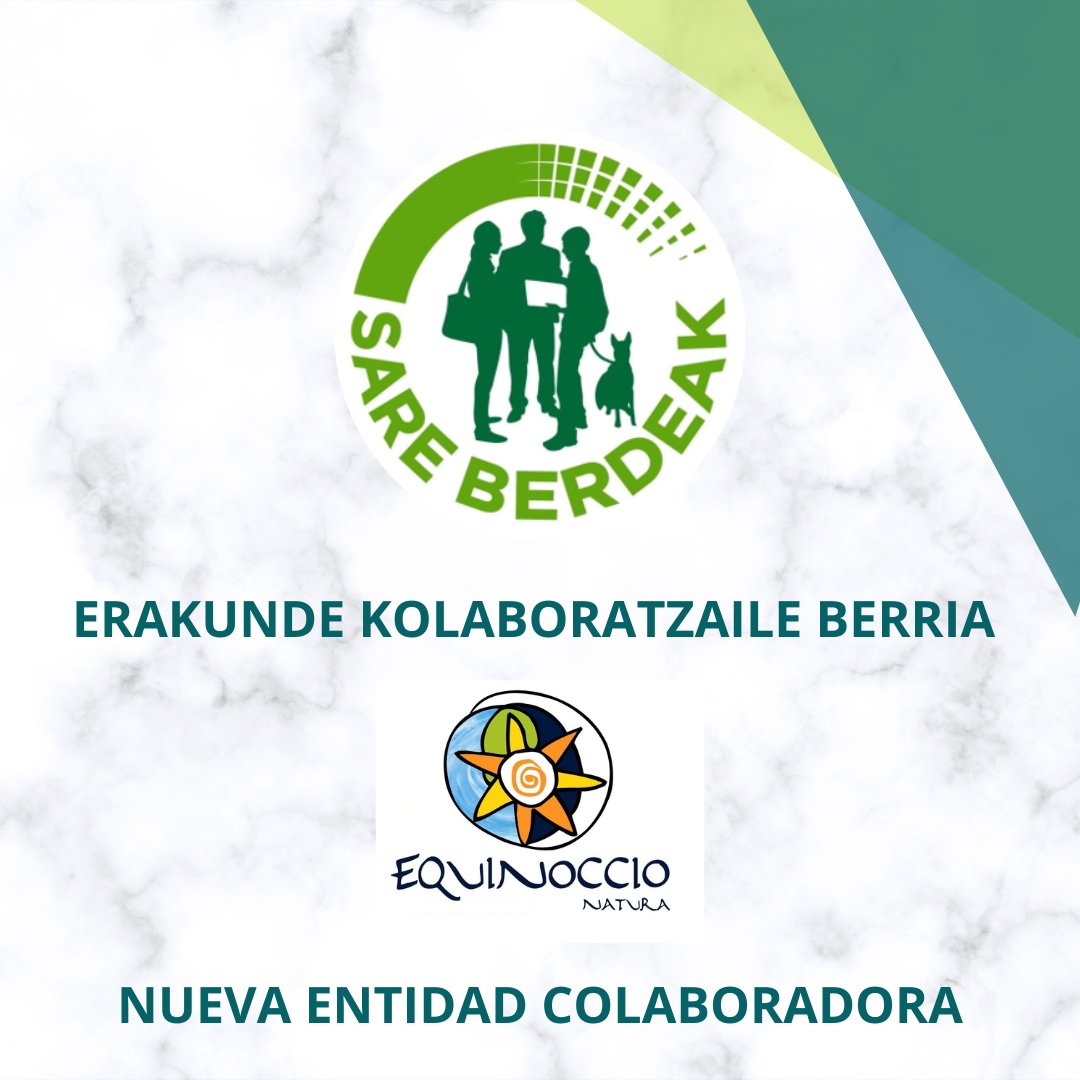 Dagoeneko <a href="/SBerdeak/">Sare Berdeak</a> #newsletterra duzue zuen postontzietan! Webgunera igo diren azken #proiektuak kontsultatu ahal izango dituzue: #PampaLezka #PloggingTourEuskadi #JaiGarbienAlde 
👉sareberdeak.eus
Gainera #EquinoccioNatura #ErakundeKolaboratzaile berria da!Ongi etorri!