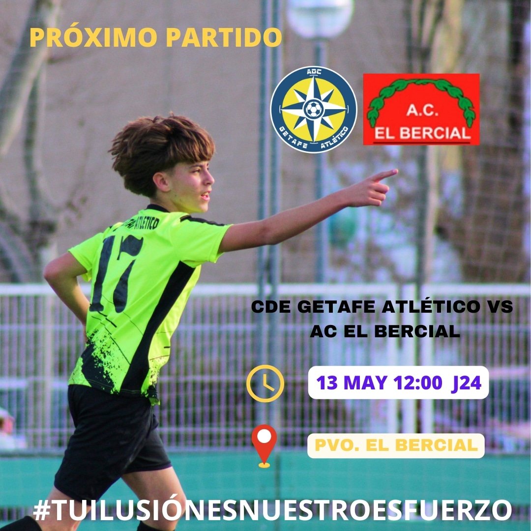 ¡HORARIO CONFIRMADO!

🗓️ Sábado 13/05
⌚12:00  horas
📍 PVO. EL BERCIAL 
🆚  @asocultelbercial_oficial

Nos desplazamos a casa de nuestros vecinos para tratar de conseguir 3 puntos de oro que nos harían campeones de liga🏆

Este sueño continua....

NECESITAMOS TU APOYO! 👀