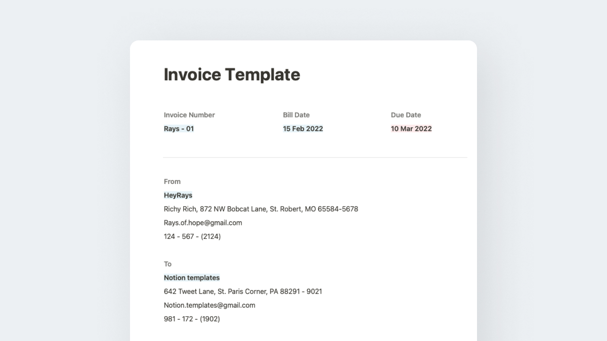 Launching a freebie soon [ Free Invoice Template ]  
Are you interested? Drop a "❤️" below.   

#Notion #Template #Freebie