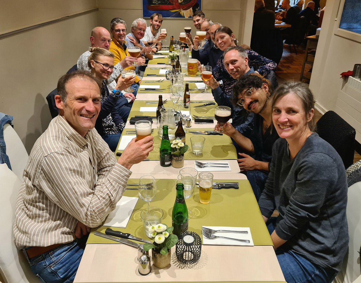 Here's us celebrating the end of our stakeholder engagement event with a Flemish dinner &amp; Belgium beer. Very grateful &amp; inspired by such a supportive &amp; passionate team! <a href="/eu_forest/">Dr Forest EU</a> #DrForest #naturehealth