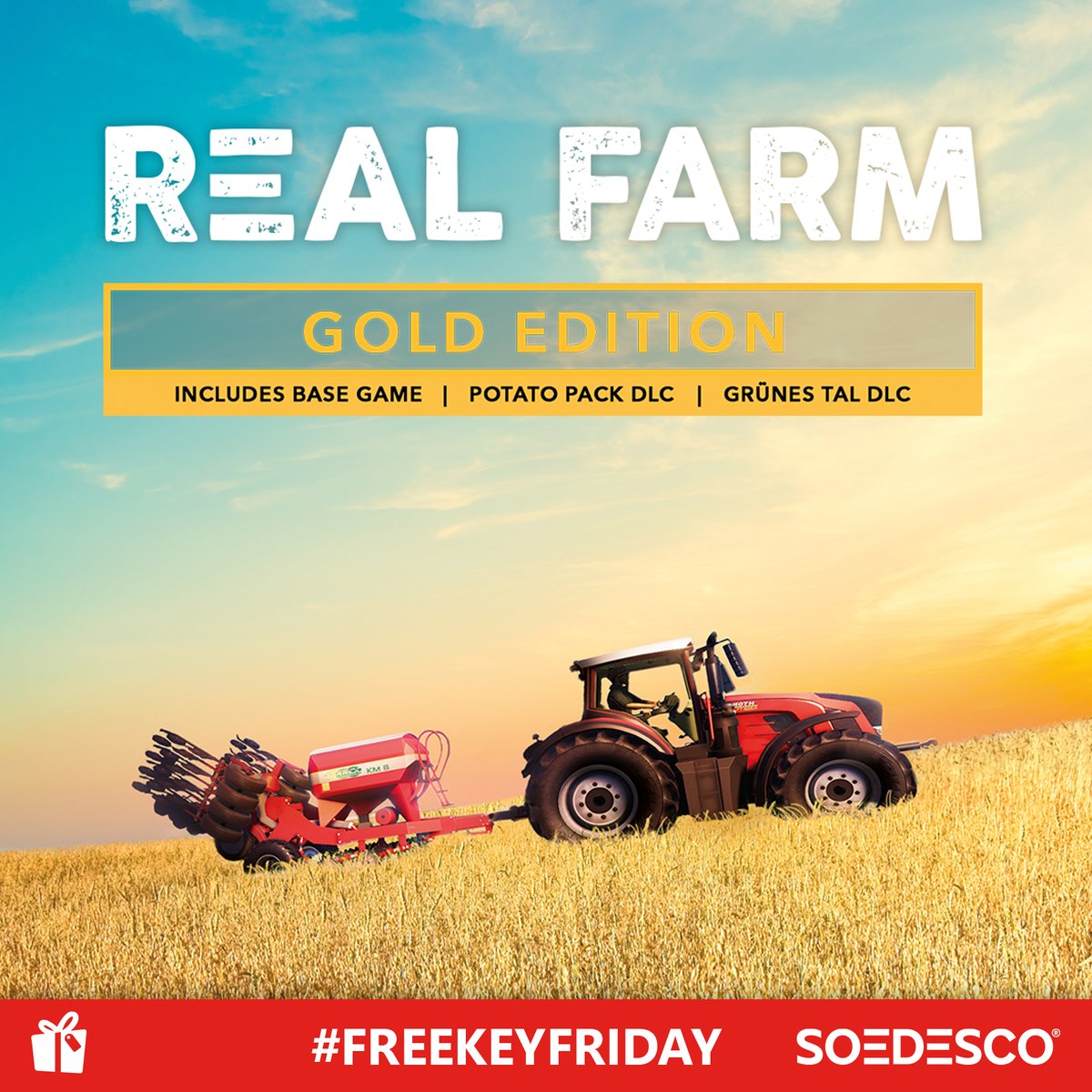 SOEDESCO's tweet photo. Do you picture yourself putting on your boots, firing up your tractor and starting your #RealFarm?

We hope so because this #FreeKeyFriday you can win a FREE KEY for #RealFarmGame🌾

🧑‍🌾 Follow us
🧑‍🌾 RT this post

We’ll announce the winner on Monday 0900 CET! Good luck farmers! 👩‍🌾 https://t.co/Vurb08MZ1w