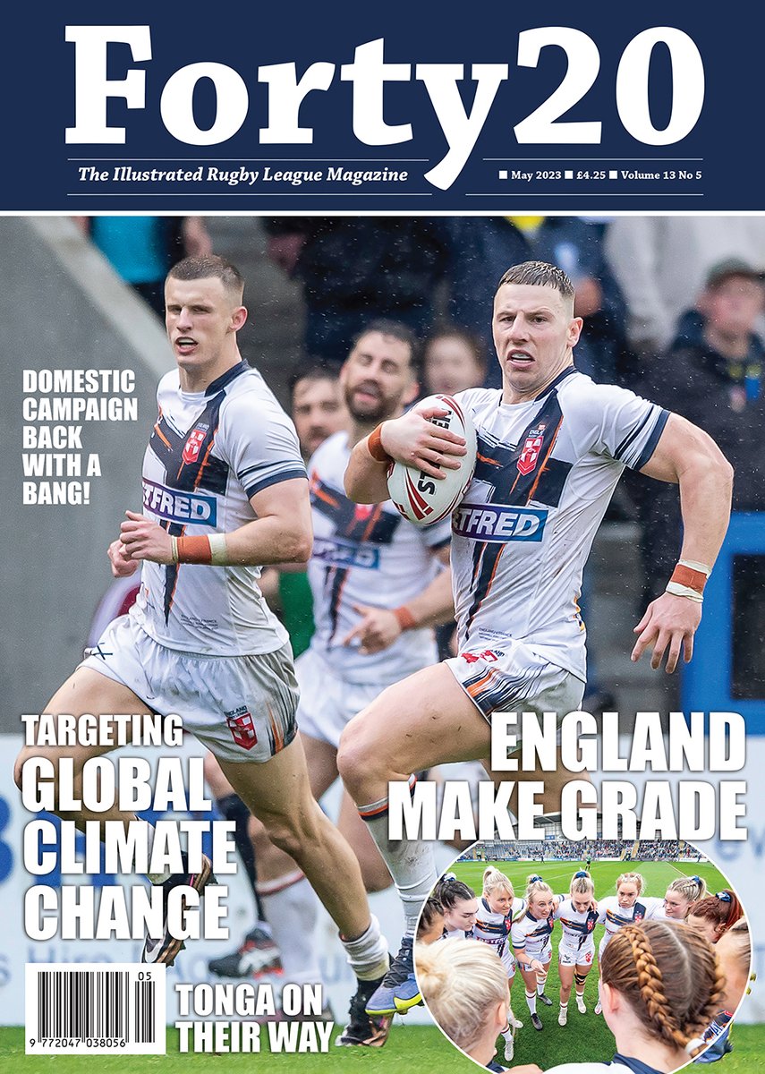 England by George, being authentic, beware of the bull, Toronto or no, chasing the dream, playing cards right, thinking zone, Eagles anniversary, Kiwis wheelchair, talent for controversy, curtain call & much more in the new @Forty20magazine in shops or orderable now #rugbyleague