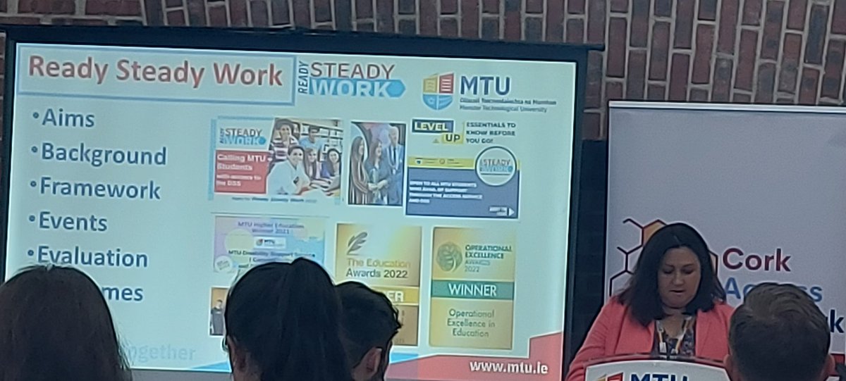 Students are at the centre of the Ready Steady Work programme of @MTUCork_Access in preparing students for the workplace in collaboration with employers @extendedcampus