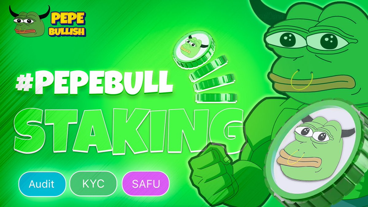 ❓❓WHAT'S AFTER PRESALE? IT'S STAKING

With PEPEBullish, #staking is different!

➡️ pepebullish.co

You are able to stake #NFTs on our platform just by owning NFTs. The amount of time spent staking and the total quantity of NFTs staked will determine the payout.