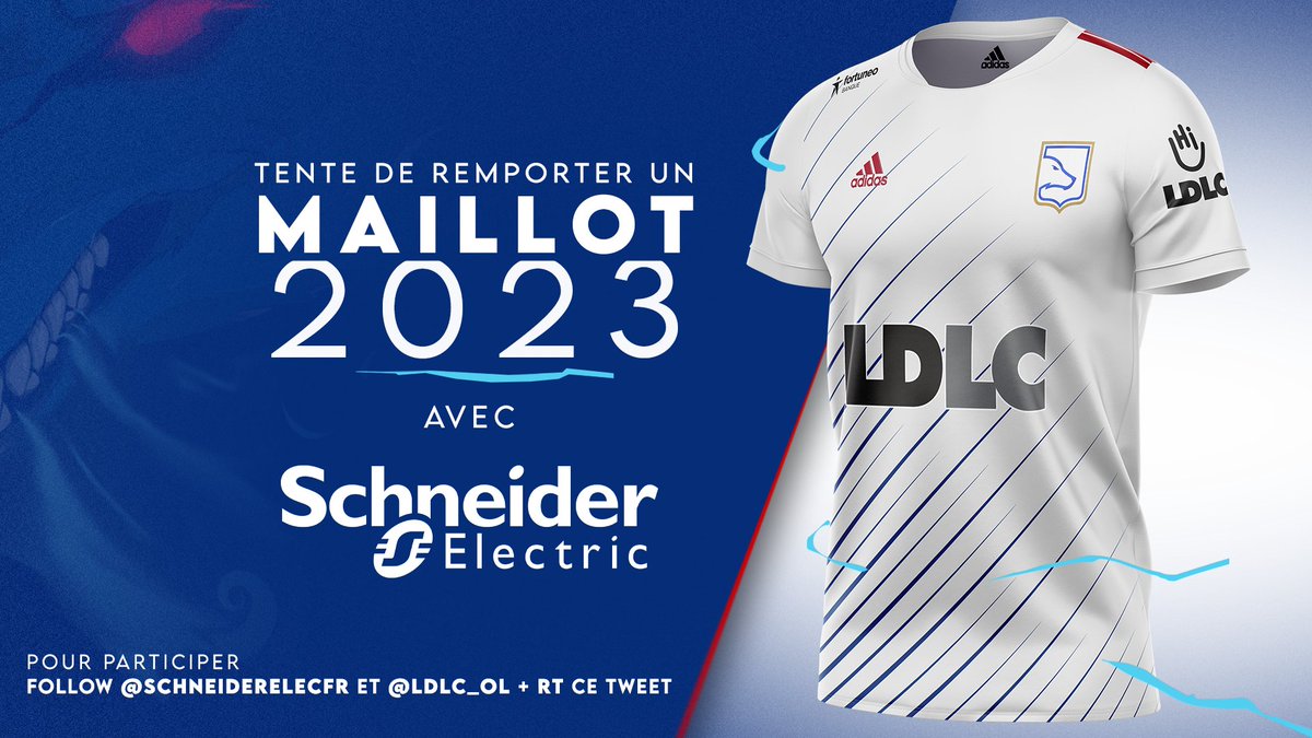LDLC_OL's tweet image. 🚨 ALERTE GIVEAWAY 🚨
Notre partenaire APC @SchneiderElecFR vous fait gagner notre maillot 2023 !

Pour participer : RT ce tweet + follow @SchneiderElecFR &amp;amp; @LDLC_OL 💢

 TAS le 19 mai 2023