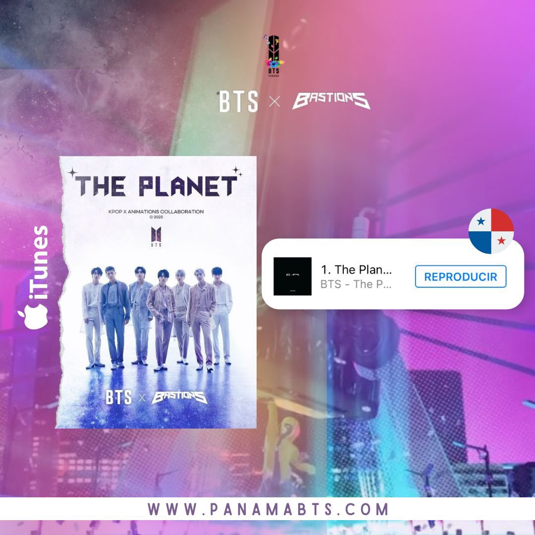 PanamaBts's tweet photo. [ITUNES PANAMÁ 🇵🇦]12-05-2023

ARMY PANAMÁ,SOMOS #1 🌎🔥

La canción The Planet de #BTS se encuentra en la posición #1 en iTunes🇵🇦🔥
¡Otra meta alcanzada! 
Sigamos trabajando juntxs por los chicos ARMYPA💜
The real ot7!!! 💜🔥🔥🔥🔥
#ThePlanetByBTS 
#ThePlanet https://t.co/2zh758xMX7