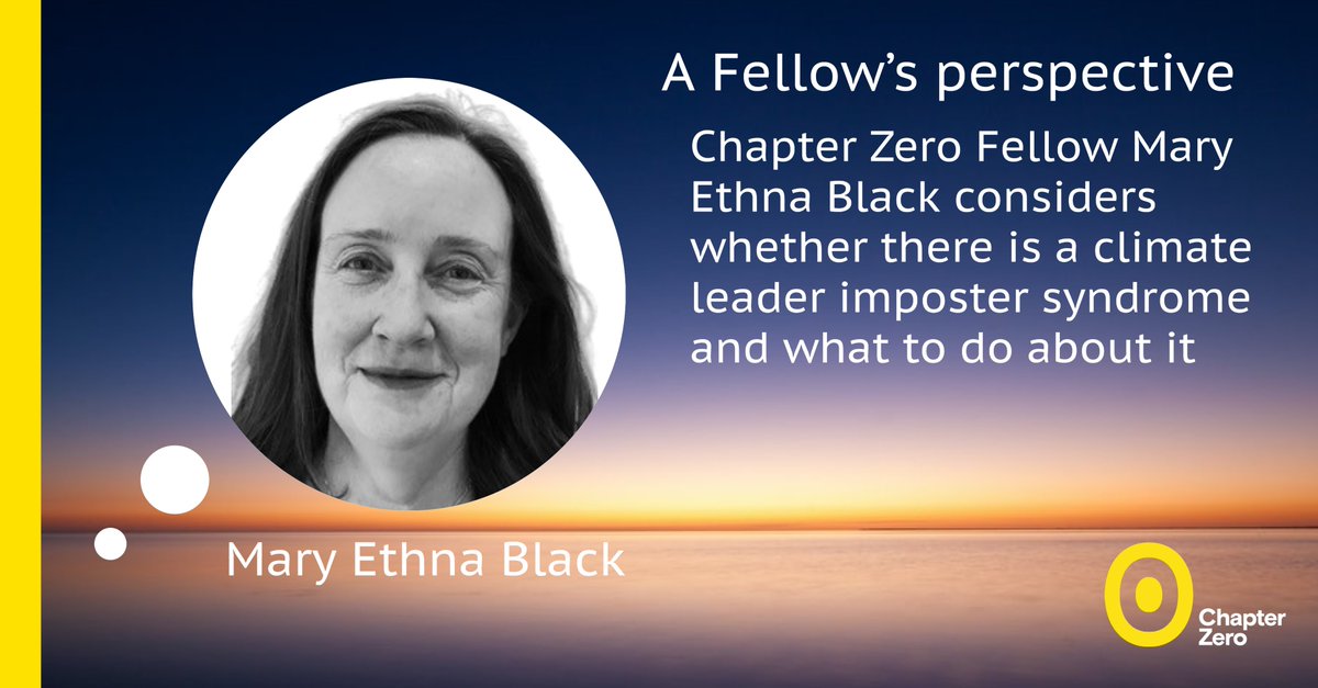 In the second blog of her seven-part series on being a climate-active non-executive director, Chapter Zero Fellow <a href="/DrMaryBlack/">Mary Ethna Black 💙</a> considers whether there is a climate leader imposter syndrome and what to do about it.

Take a look: bit.ly/3Bm5ygg