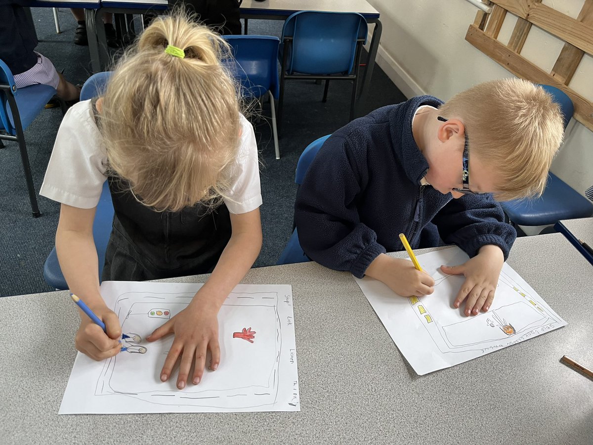 Y1_TheMill's tweet photo. We have been learning all about keeping safe. This week we looked at road safety and how we can stay safe on our journeys! 🚗🚧 #themillrshe https://t.co/boYqq1xUmV