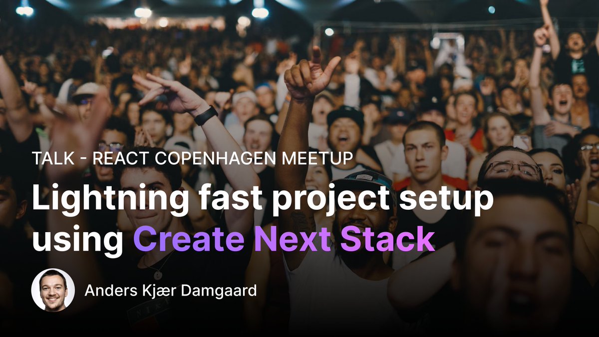 akd_io's tweet image. If you're a React developer and looking to provide more value to your clients faster, swing by my talk at this month's @ReactCPH Meetup on May 25, starting at 5:00 PM!
Free tickets and more details on the Meetup page:
lnkd.in/ekfhhtCu
#react #nextjs #meetup