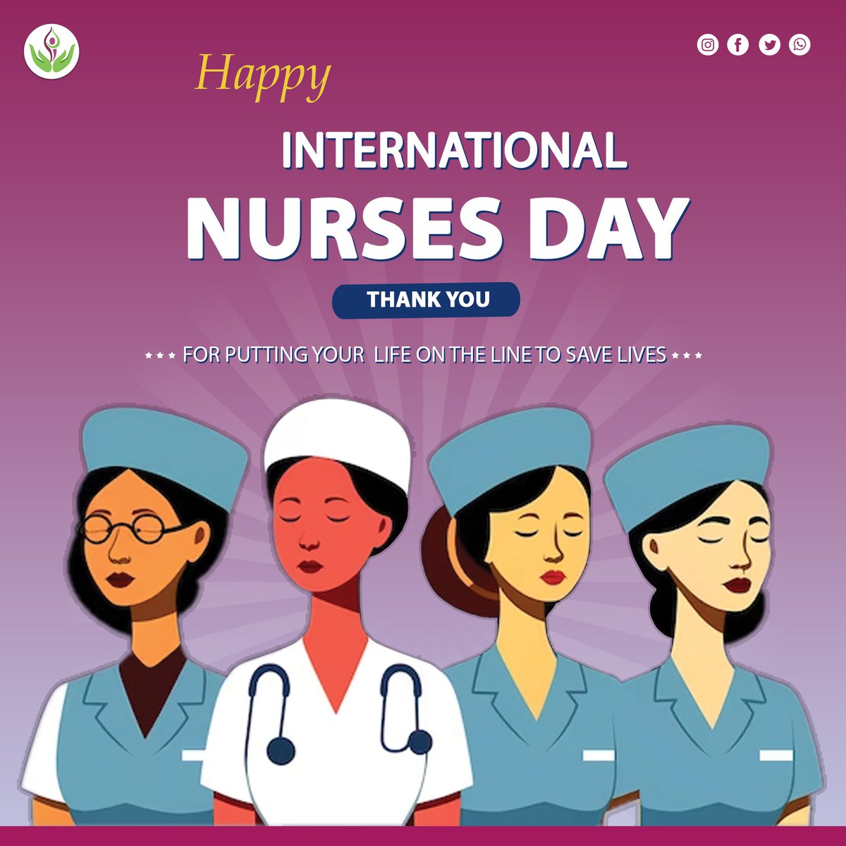 On this International Nurses Day, let's express our gratitude to all the nurses who have been tirelessly working towards healing and comforting those in need. 
#InternationalNursesDay #nursesday #nursingheroes #nurseappreciation #nurselife #nursingcommunity #nursingstrong