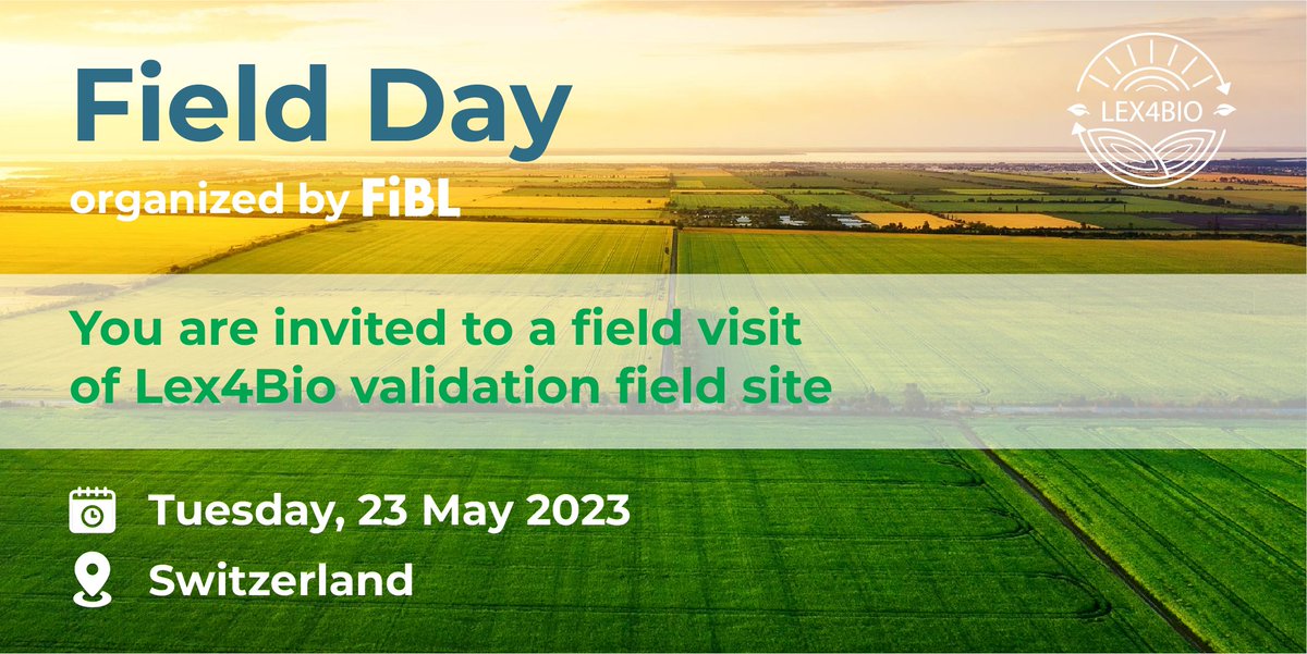 Lex4Bio's tweet photo. 🔊 Excited to share that @fiblorg , @Lex4Bio partner, are organizing a field visit of their Lex4Bio validation #fieldsite on 👉Tuesday, 23 May 2023.

🧑‍🌾Everybody interested in shaping the #agriculture of the future is invited#fieldtrials 
#h2020 #biobasedfertilizers #soilscience https://t.co/nlAT9AFVCX
