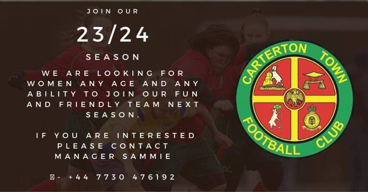 JOIN US ⚽️

If you are aged 16+ and are looking to play football please get in touch. We have a range of ages and abilities, experienced players and those new to football. If interested, please message the page or the contact number ☺️