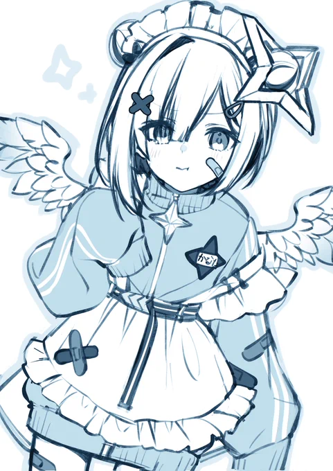 ジャージメイドかなたそwip 絶対似合うと思ったんだけどやっぱり最強に似合う