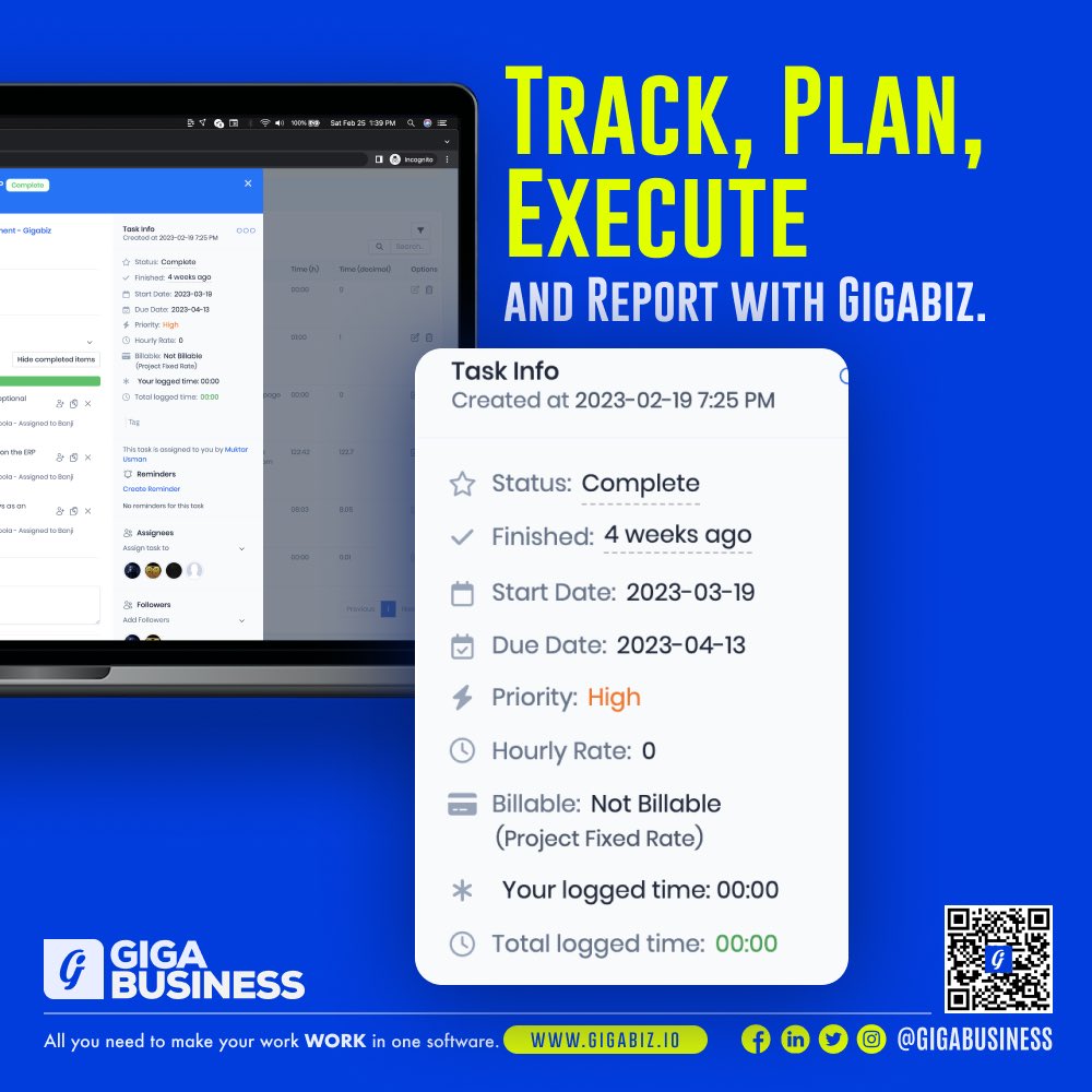 gigabusiness's tweet photo. Get your work done quickly and efficiently like a pro.

Track, plan and execute your projects with gigabiz.

Follow us @gigabuisness for more project management tips and tricks.

#BABYMONSTER #Eurovision2023 #LesFlammes2023 #Pakistan https://t.co/mnNrwHTggJ